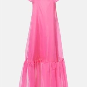 STAUD Vibrant Pink Formal Dress